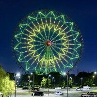 東京都葛西臨海公園・ダイヤと花の大観覧車イルミネーション演出リニューアル